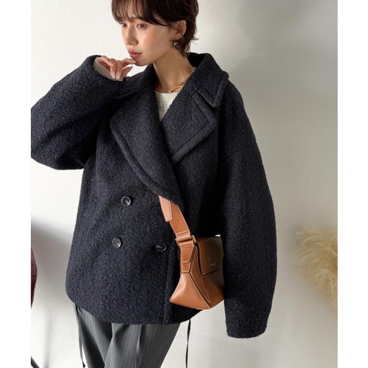 雪のようにやさしい肌触りで、大人のきちんと感を演出。軽やかブークレPコート | Classical Elf  | 詳細画像26 