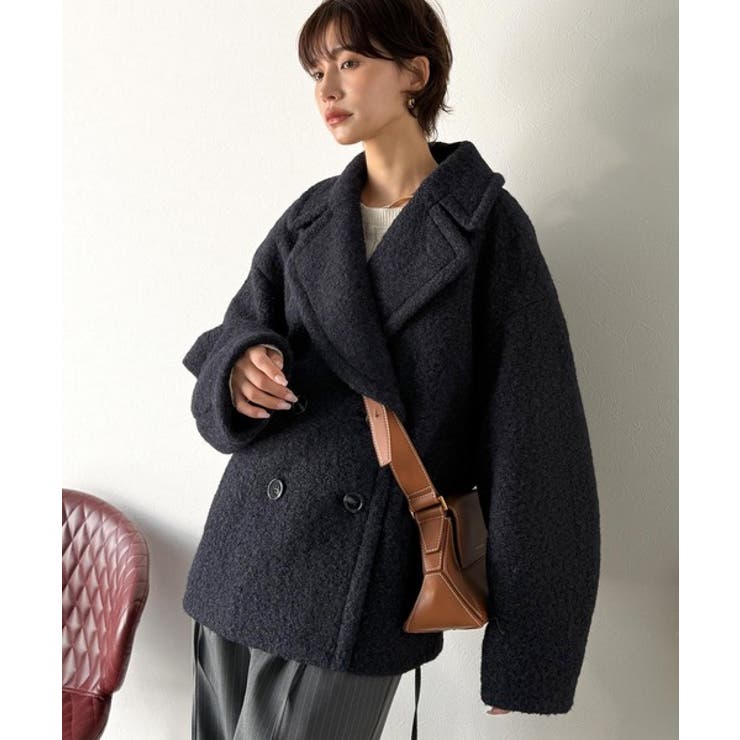 雪のようにやさしい肌触りで、大人のきちんと感を演出。軽やかブークレPコート | Classical Elf  | 詳細画像27 