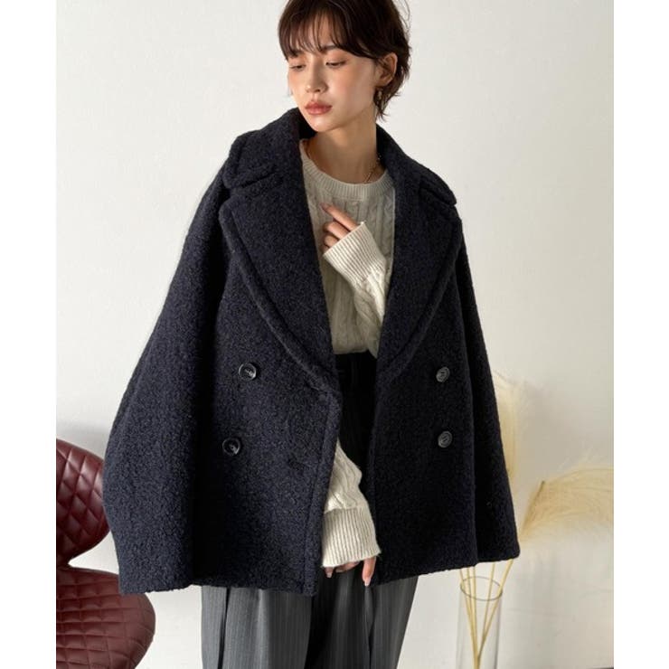 雪のようにやさしい肌触りで、大人のきちんと感を演出。軽やかブークレPコート | Classical Elf  | 詳細画像28 