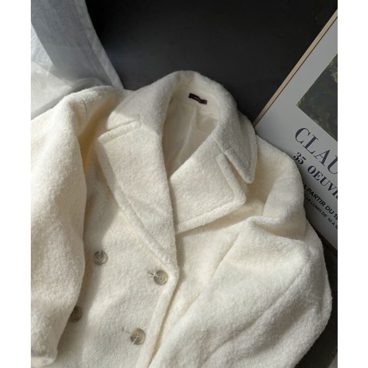 雪のようにやさしい肌触りで、大人のきちんと感を演出。軽やかブークレPコート | Classical Elf  | 詳細画像35 