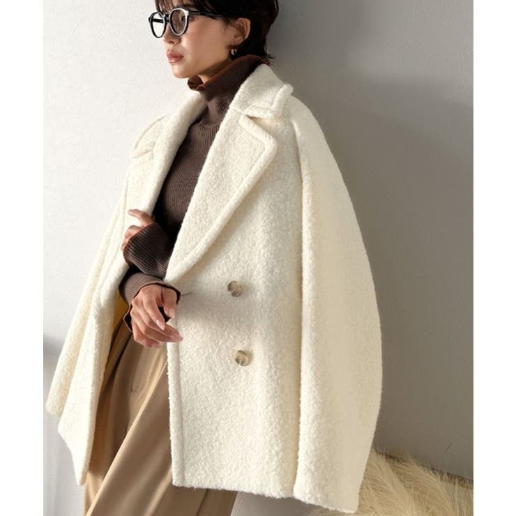 雪のようにやさしい肌触りで、大人のきちんと感を演出。軽やかブークレPコート | Classical Elf  | 詳細画像5 