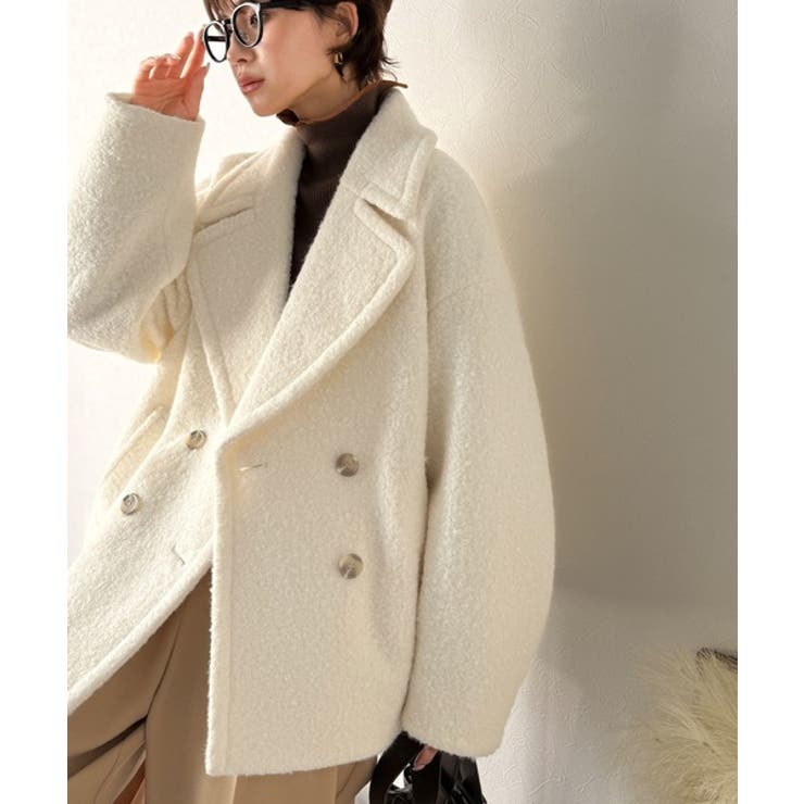 雪のようにやさしい肌触りで、大人のきちんと感を演出。軽やかブークレPコート | Classical Elf  | 詳細画像6 