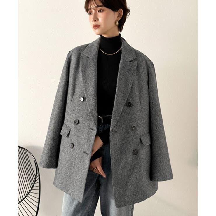 グレー | 【Classical Evon】ミニマルに魅せる、大人の余裕。3段ボタンダブルジ… | Classical Elf 