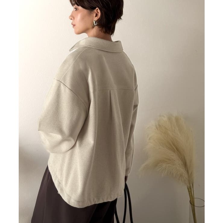 優しい温もり、上品見え。圧縮ニット襟付きキーネックプルオーバー | Classical Elf  | 詳細画像41 