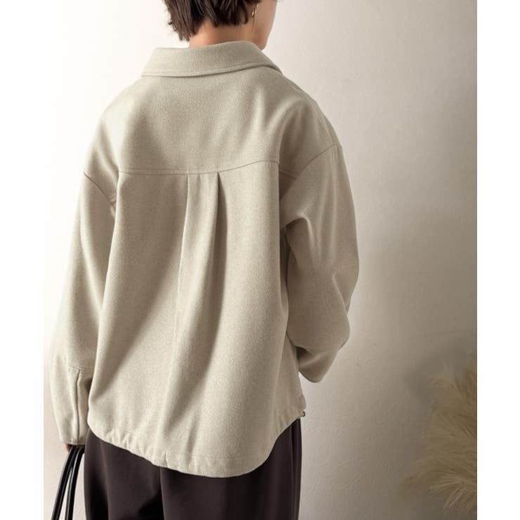 優しい温もり、上品見え。圧縮ニット襟付きキーネックプルオーバー | Classical Elf  | 詳細画像42 