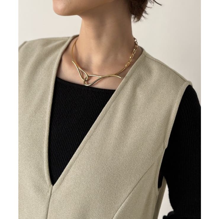 一枚で決まる、凛とした美しさ。Vネックウエストタックワンピース | Classical Elf  | 詳細画像21 