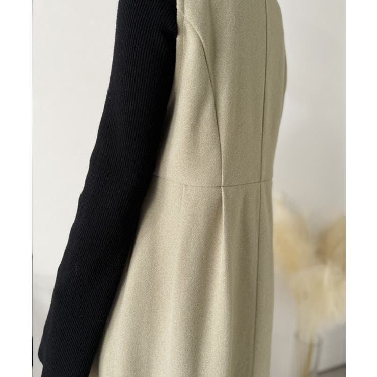 一枚で決まる、凛とした美しさ。Vネックウエストタックワンピース | Classical Elf  | 詳細画像23 