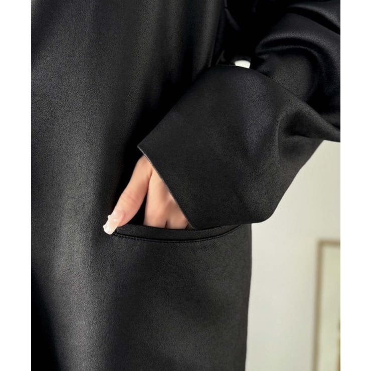 【Classical Evon】羽織るだけで上品ハンサム。レザー風加工スエード袖… | Classical Elf  | 詳細画像24 