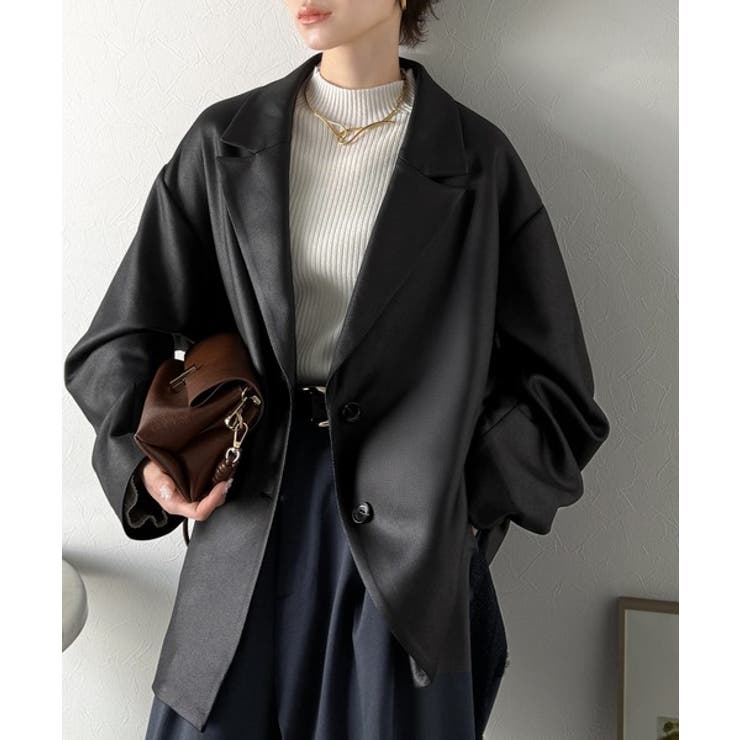 【Classical Evon】羽織るだけで上品ハンサム。レザー風加工スエード袖… | Classical Elf  | 詳細画像1 