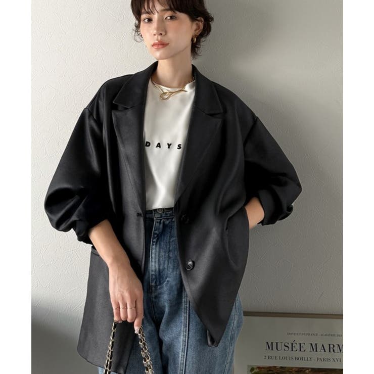 【Classical Evon】羽織るだけで上品ハンサム。レザー風加工スエード袖… | Classical Elf  | 詳細画像4 