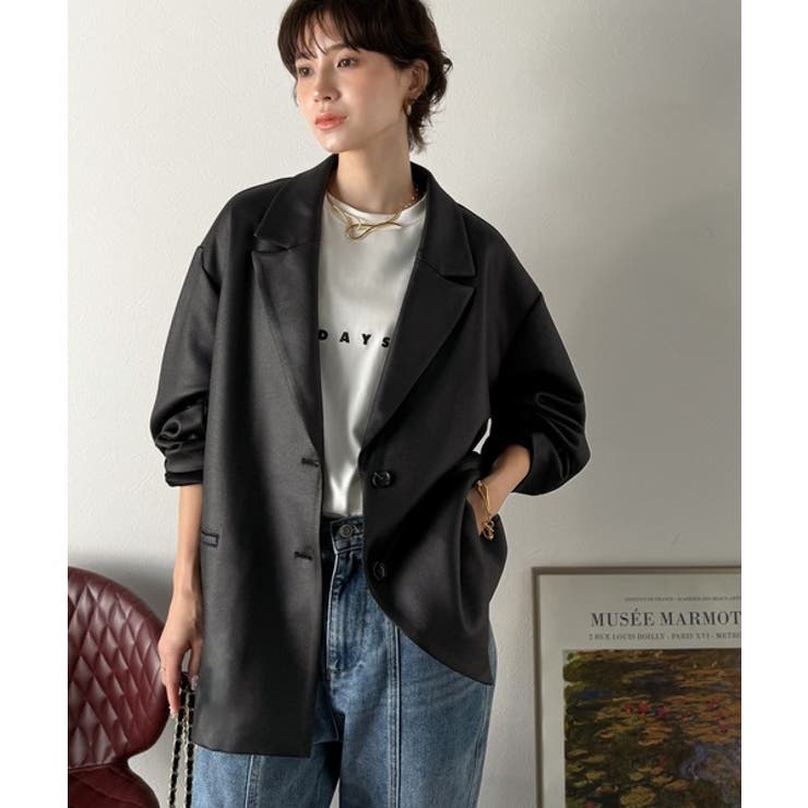 【Classical Evon】羽織るだけで上品ハンサム。レザー風加工スエード袖… | Classical Elf  | 詳細画像7 