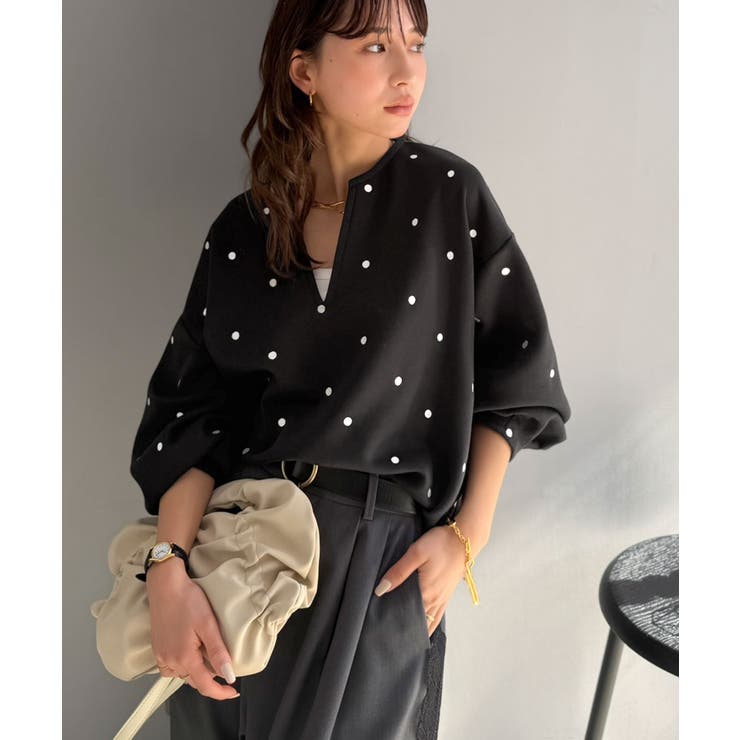 【Classical Evon】甘さ抑えて品よく映える。ドット刺繍袖ぽわんキーネ… | Classical Elf  | 詳細画像10 