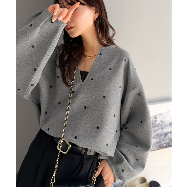 【Classical Evon】甘さ抑えて品よく映える。ドット刺繍袖ぽわんキーネ… | Classical Elf  | 詳細画像14 