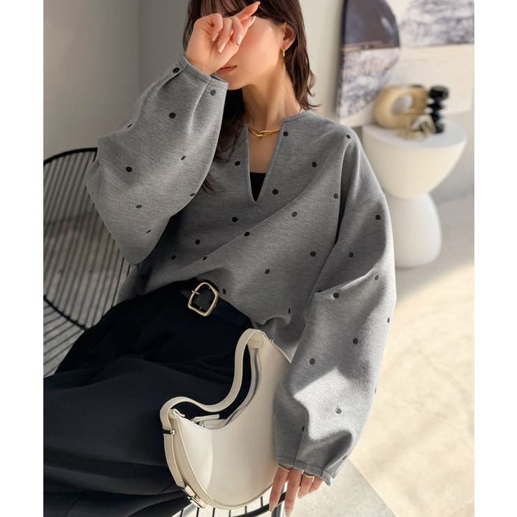 【Classical Evon】甘さ抑えて品よく映える。ドット刺繍袖ぽわんキーネ… | Classical Elf  | 詳細画像17 