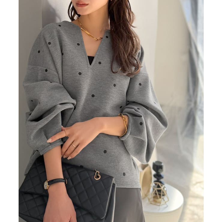 【Classical Evon】甘さ抑えて品よく映える。ドット刺繍袖ぽわんキーネ… | Classical Elf  | 詳細画像21 