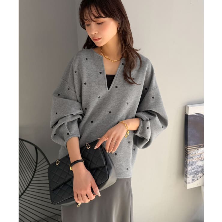 【Classical Evon】甘さ抑えて品よく映える。ドット刺繍袖ぽわんキーネ… | Classical Elf  | 詳細画像22 