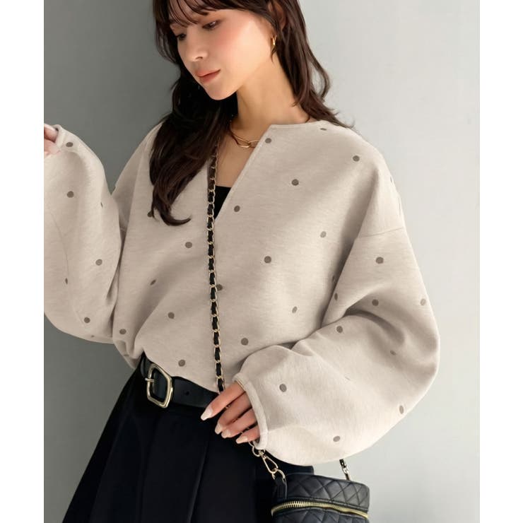 【Classical Evon】甘さ抑えて品よく映える。ドット刺繍袖ぽわんキーネ… | Classical Elf  | 詳細画像24 