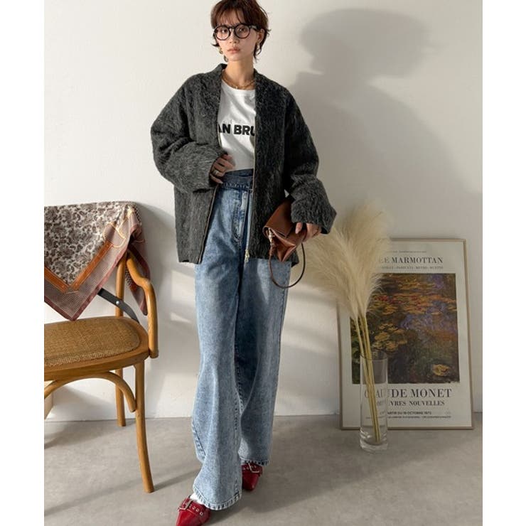 この高級感、思わず手に取りたくなる。シャギーノーカラーコート | Classical Elf  | 詳細画像14 