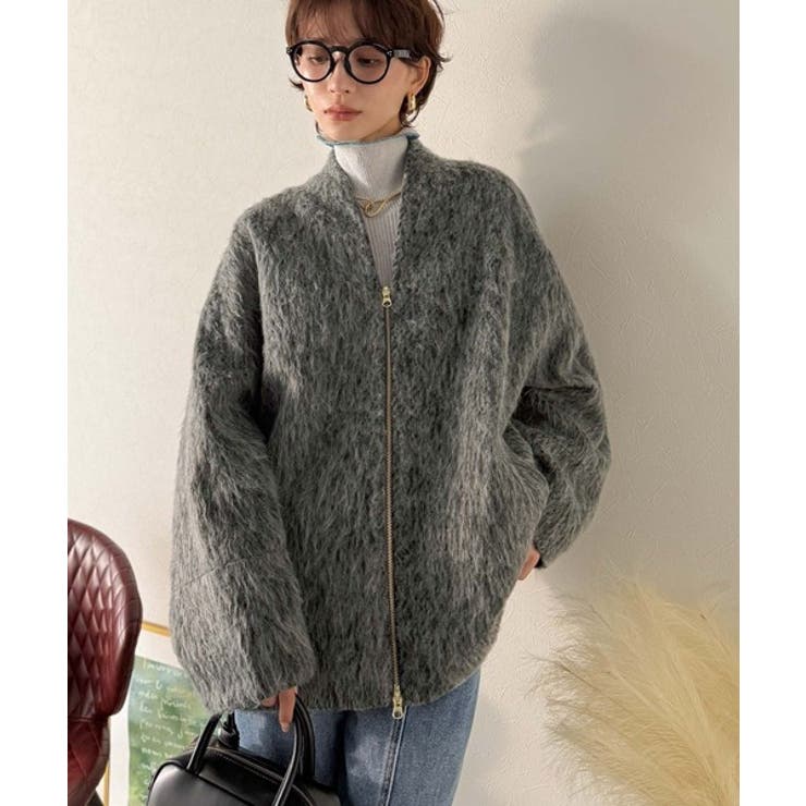 この高級感、思わず手に取りたくなる。シャギーノーカラーコート | Classical Elf  | 詳細画像19 