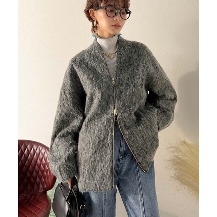 この高級感、思わず手に取りたくなる。シャギーノーカラーコート | Classical Elf  | 詳細画像21 