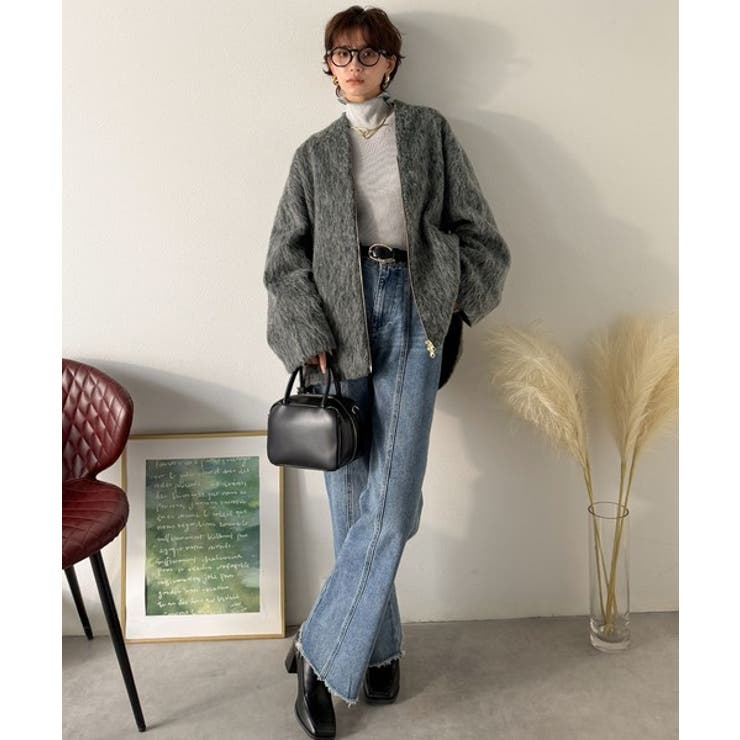 この高級感、思わず手に取りたくなる。シャギーノーカラーコート | Classical Elf  | 詳細画像22 