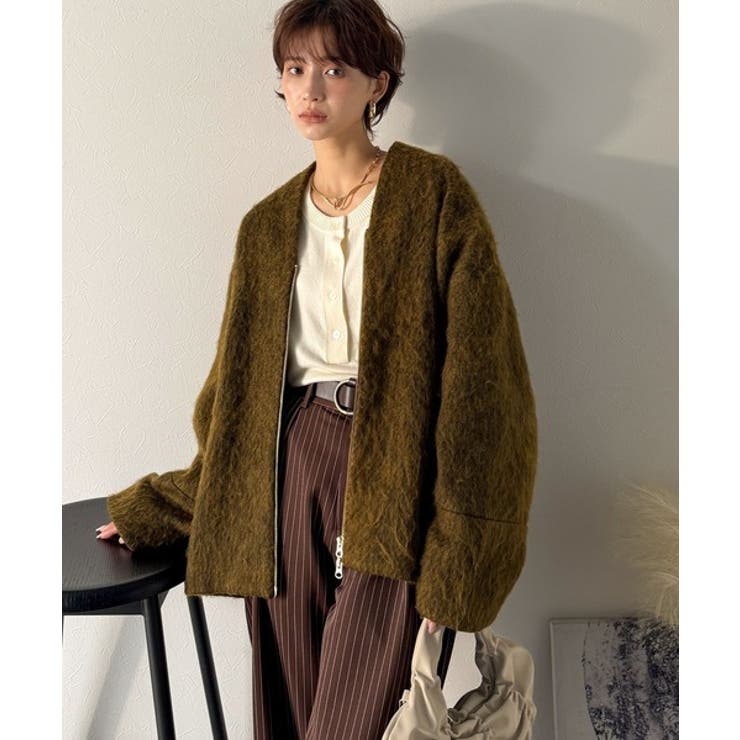 この高級感、思わず手に取りたくなる。シャギーノーカラーコート | Classical Elf  | 詳細画像24 