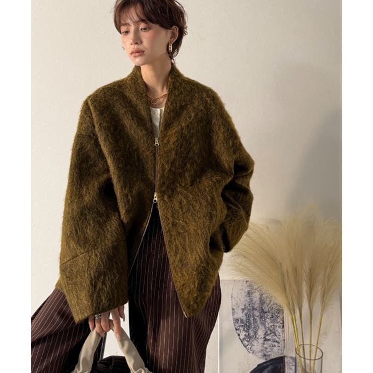 この高級感、思わず手に取りたくなる。シャギーノーカラーコート | Classical Elf  | 詳細画像27 