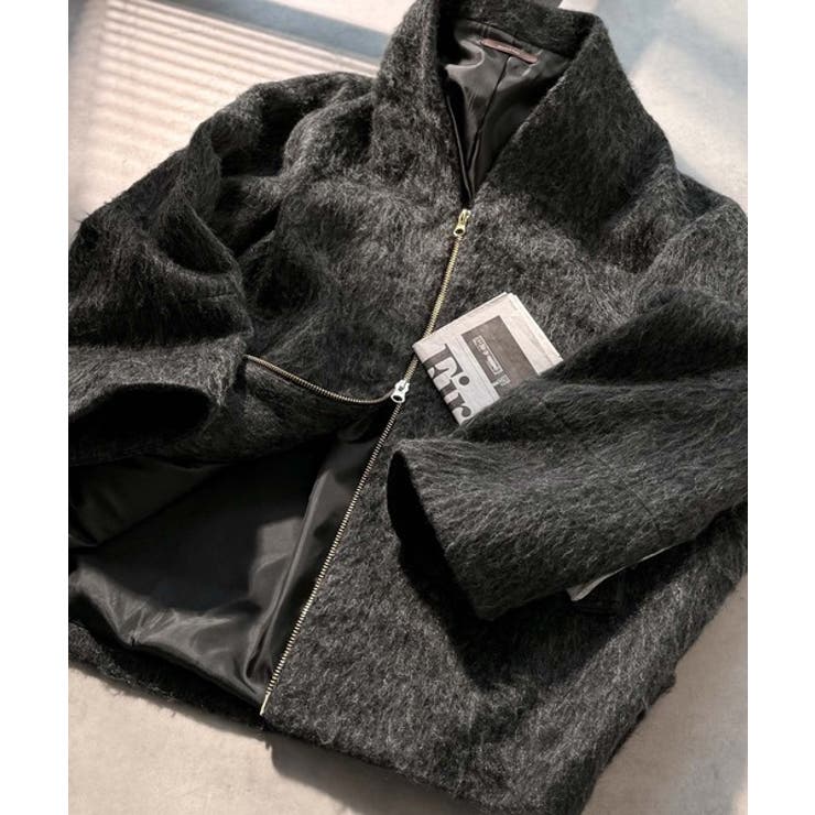 この高級感、思わず手に取りたくなる。シャギーノーカラーコート | Classical Elf  | 詳細画像32 