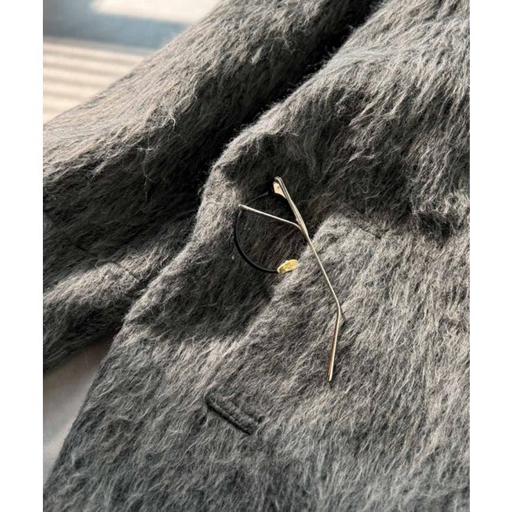 この高級感、思わず手に取りたくなる。シャギーノーカラーコート | Classical Elf  | 詳細画像35 