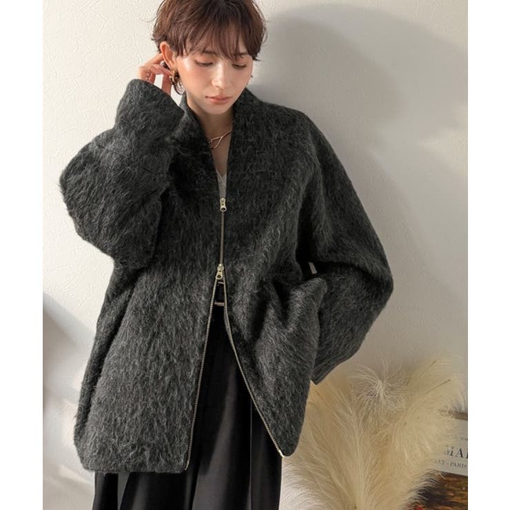 この高級感、思わず手に取りたくなる。シャギーノーカラーコート | Classical Elf  | 詳細画像2 