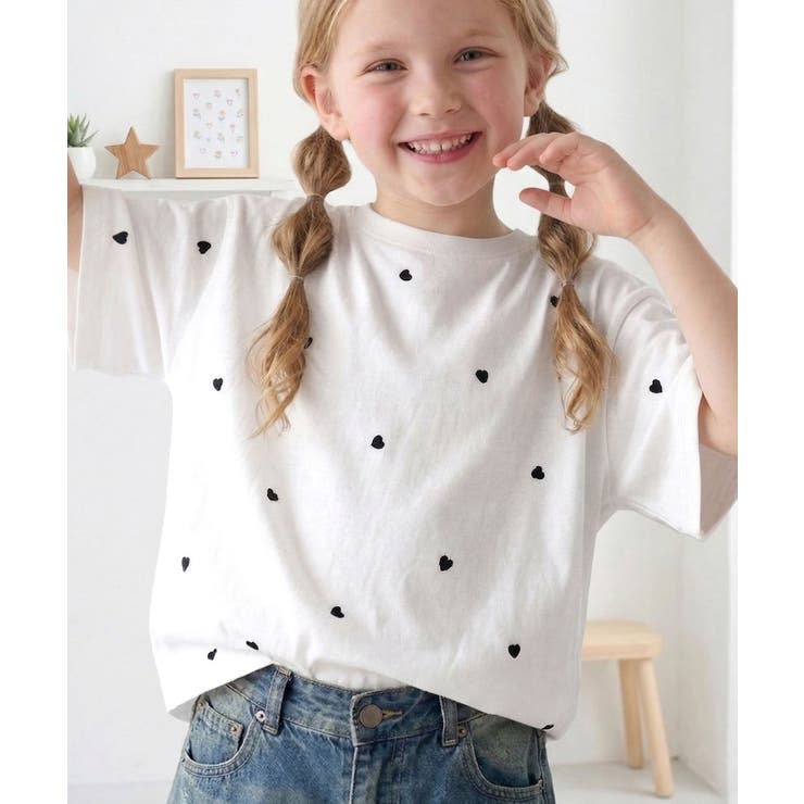 ホワイト×ブラック | 【キッズ】《JaVaジャバコラボ》親子お揃い リンクコーデできちゃう！ミニハート… | Classical Elf kids