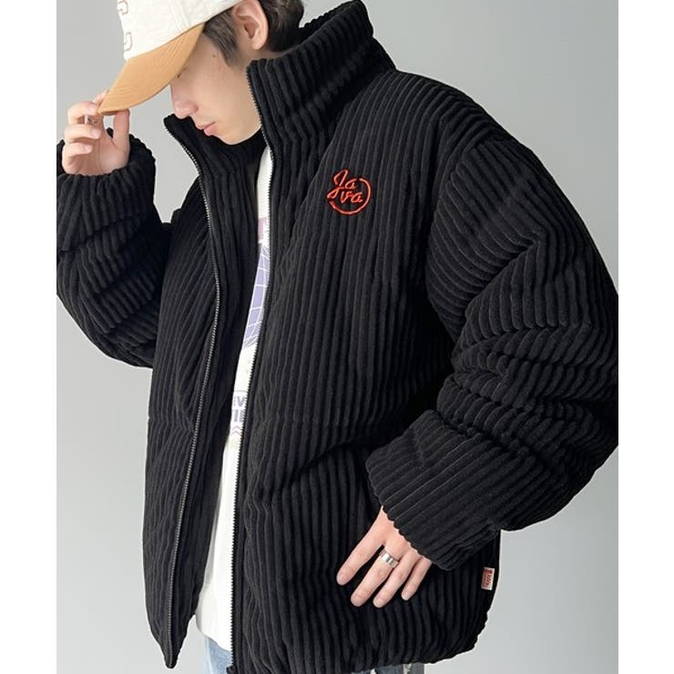 ブラック | 《Javaジャバコラボ》シーズンムード高まる。JAVA刺繍中綿コールJK | Classical Elf Men