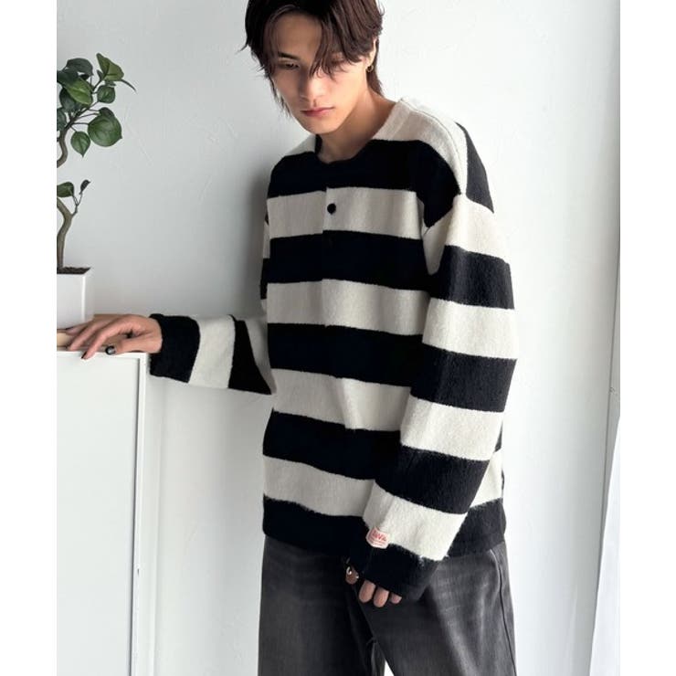 クラシカル×モダンな一枚。ラガーデザインリラックスニット | Classical Elf Men | 詳細画像14 