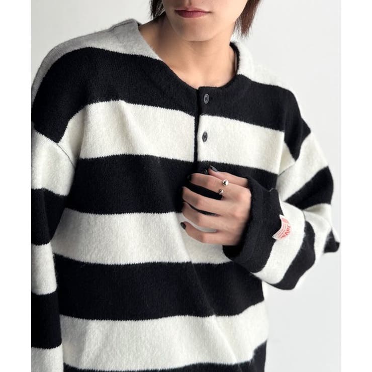 クラシカル×モダンな一枚。ラガーデザインリラックスニット | Classical Elf Men | 詳細画像15 