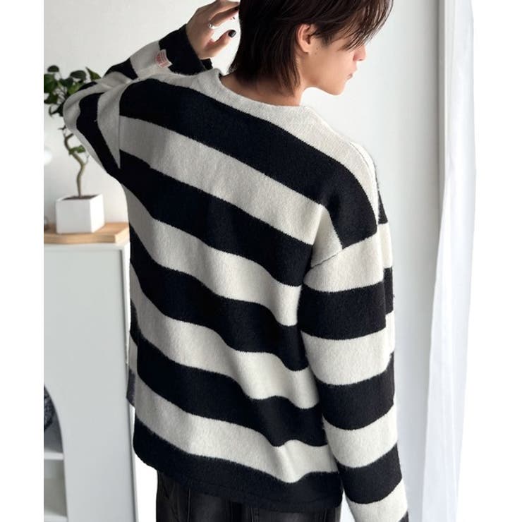 クラシカル×モダンな一枚。ラガーデザインリラックスニット | Classical Elf Men | 詳細画像17 