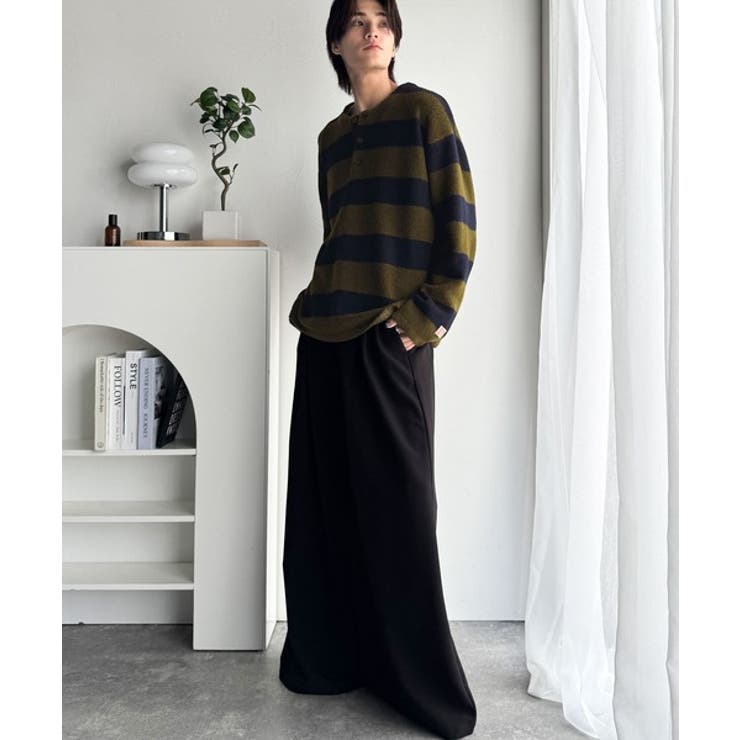 クラシカル×モダンな一枚。ラガーデザインリラックスニット | Classical Elf Men | 詳細画像25 