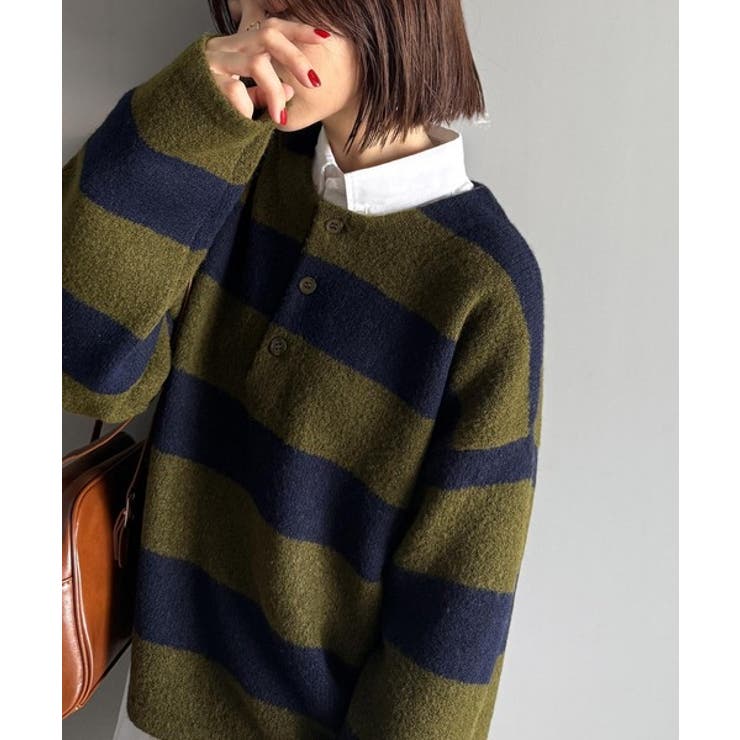 クラシカル×モダンな一枚。ラガーデザインリラックスニット | Classical Elf Men | 詳細画像26 