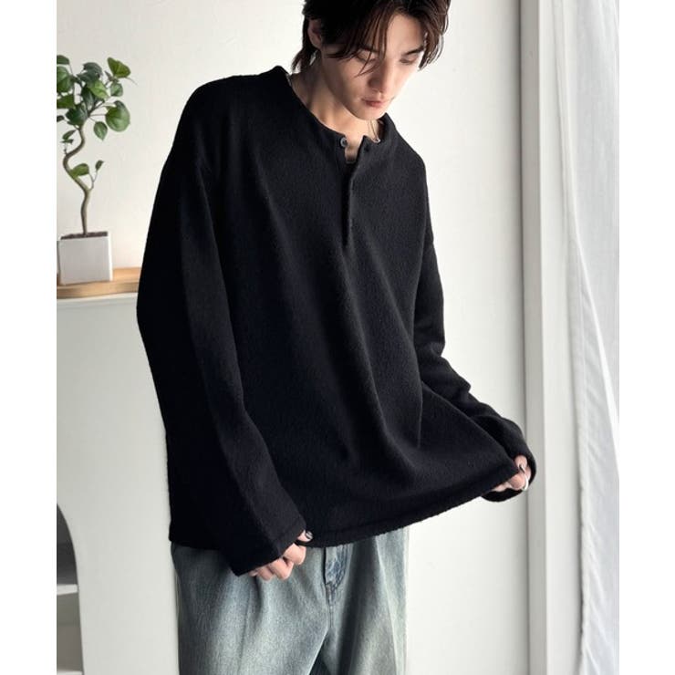 クラシカル×モダンな一枚。ラガーデザインリラックスニット | Classical Elf Men | 詳細画像4 