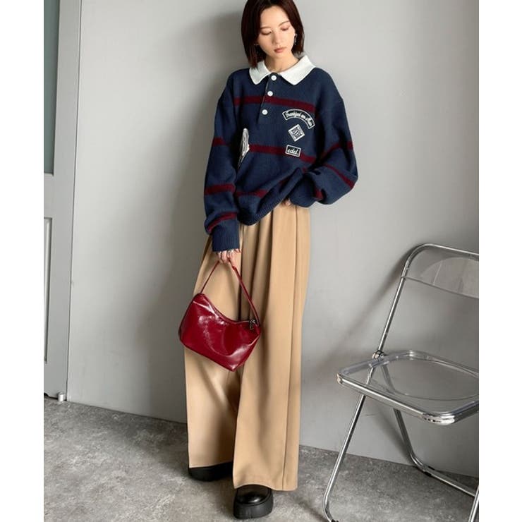 《JaVaジャバコラボ》ワッペンデザインラガーポロニット（長袖） | Classical Elf Men | 詳細画像8 