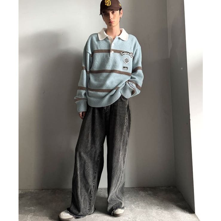 《JaVaジャバコラボ》ワッペンデザインラガーポロニット（長袖） | Classical Elf Men | 詳細画像21 