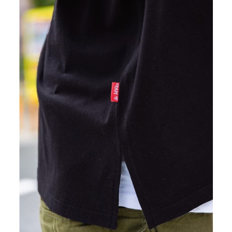 大人の抜け感。綿100％前後2wayステッチ刺繍半袖Tシャツ[品番