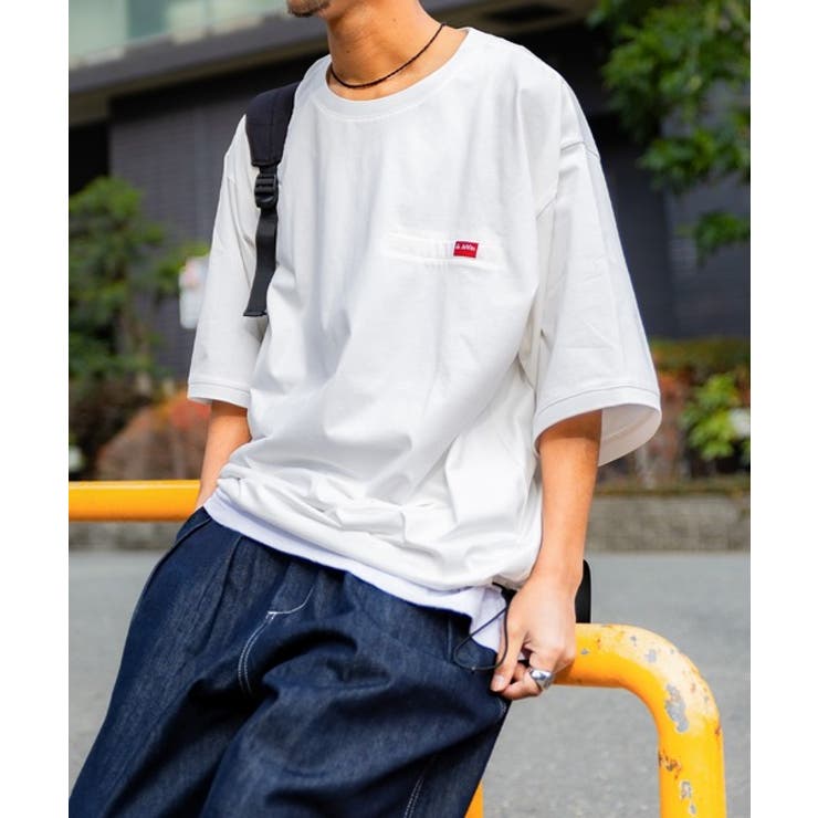 綿100％。大人のこなれカジュアル。シルケット素材裾ドロストオーバーサイズTシャ… | Classical Elf Men | 詳細画像1 