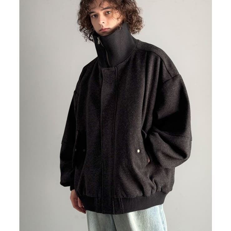 ブラック | ビンテージ感のあるリブがアクセント。シンプルながら存在感のある一着。 | Classical Elf Men