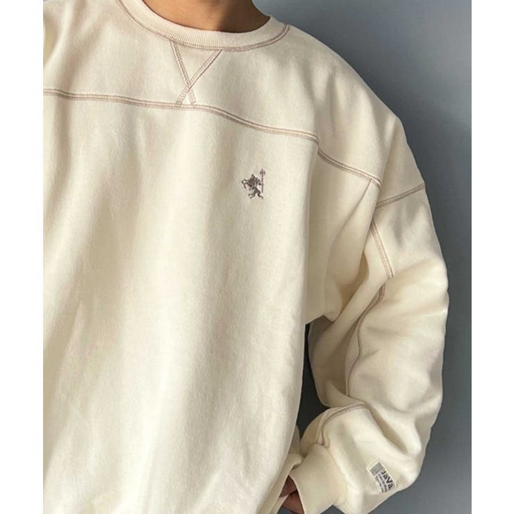 ハルキCLASSIC BOOST起毛3ｍｍLJJKTBTSETオーダー料込 Javaジャバコラボ》ステッチが効く。大人の裏起毛配色ステッチロゴ