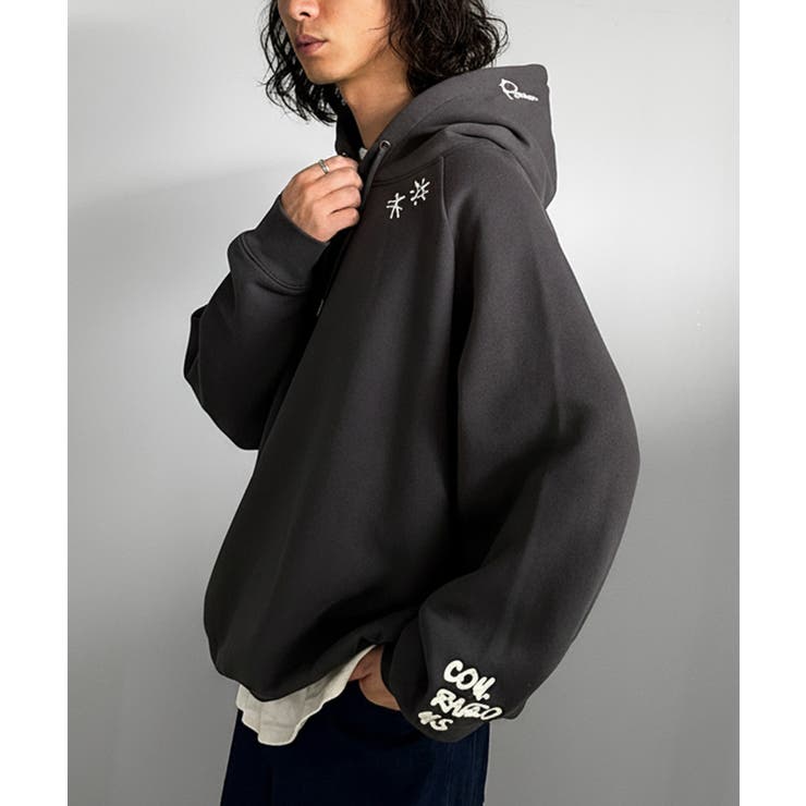 LEOPARD フード付き ストライプパーカー 42 LEOPARD フード付き ストライプパーカー 42