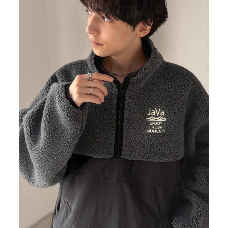 《JaVaジャバコラボ》異素材のコントラストで魅せる。ミックスネップシープボア×… | Classical Elf Men | 詳細画像5 