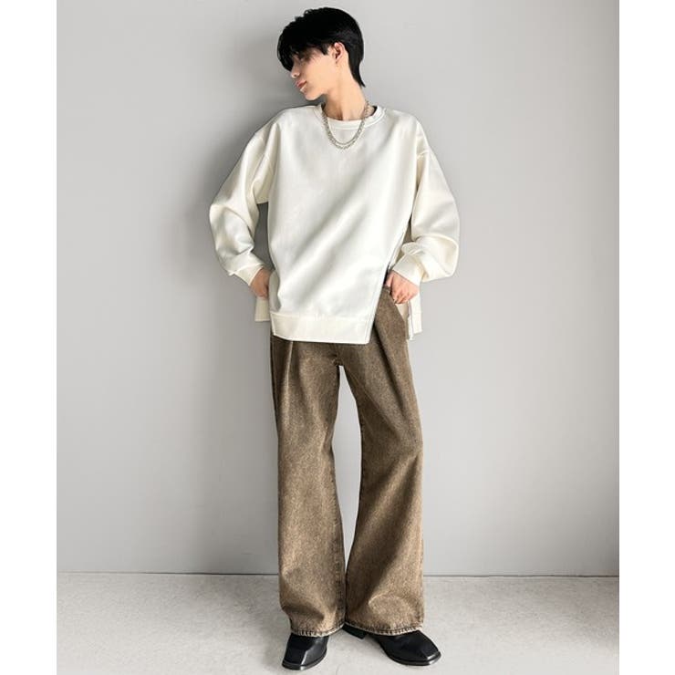 《Javaジャバコラボ》シンプルにお洒落を。アシメファスナーラウンドネックポンチ… | Classical Elf Men | 詳細画像7 