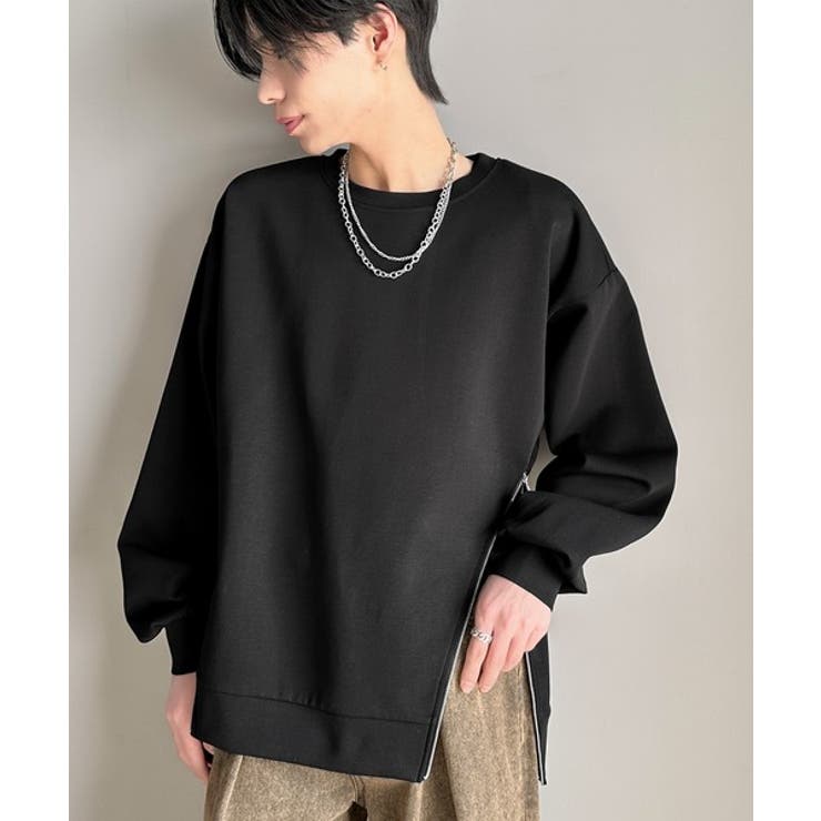 《Javaジャバコラボ》シンプルにお洒落を。アシメファスナーラウンドネックポンチ… | Classical Elf Men | 詳細画像13 