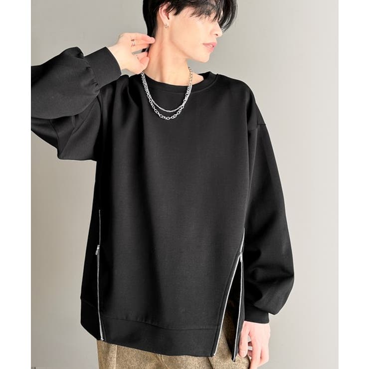 《Javaジャバコラボ》シンプルにお洒落を。アシメファスナーラウンドネックポンチ… | Classical Elf Men | 詳細画像15 