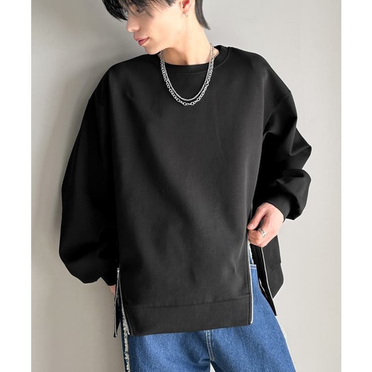 《Javaジャバコラボ》シンプルにお洒落を。アシメファスナーラウンドネックポンチ… | Classical Elf Men | 詳細画像16 